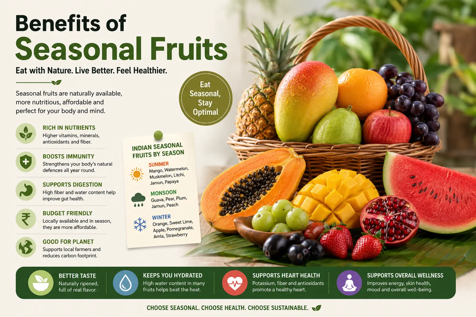 Benefits of Seasonal Fruits: Why Eating with Nature's Calendar Supports Better Health