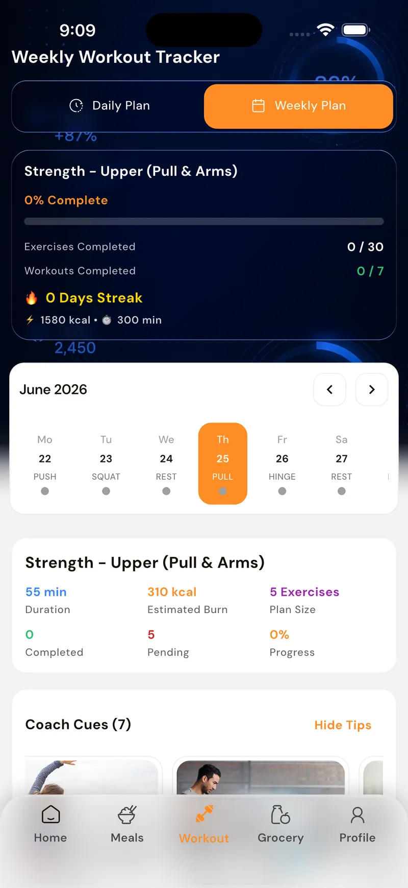 GoFitYatra weekly health overview