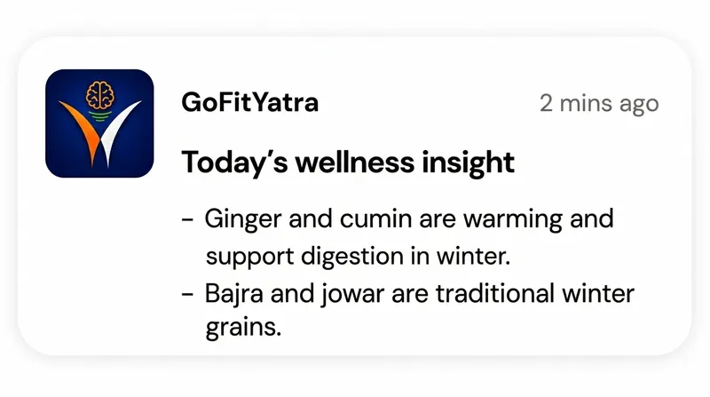 GoFitYatra daily wellness insight