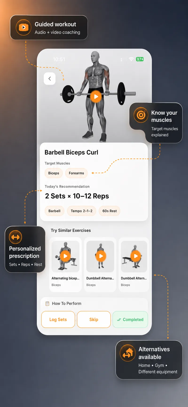 GoFitYatra guided workout details