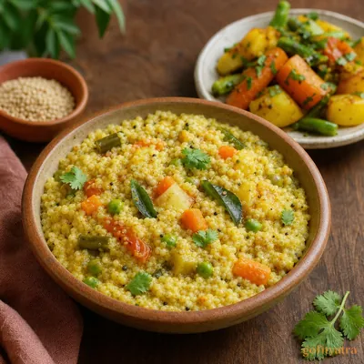 Millet Vegetable Khichdi — Indian dinner