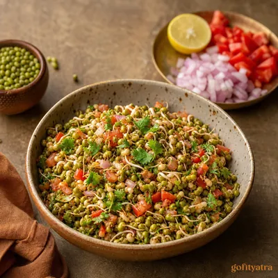 Moong Sprouts Chaat — Indian snack